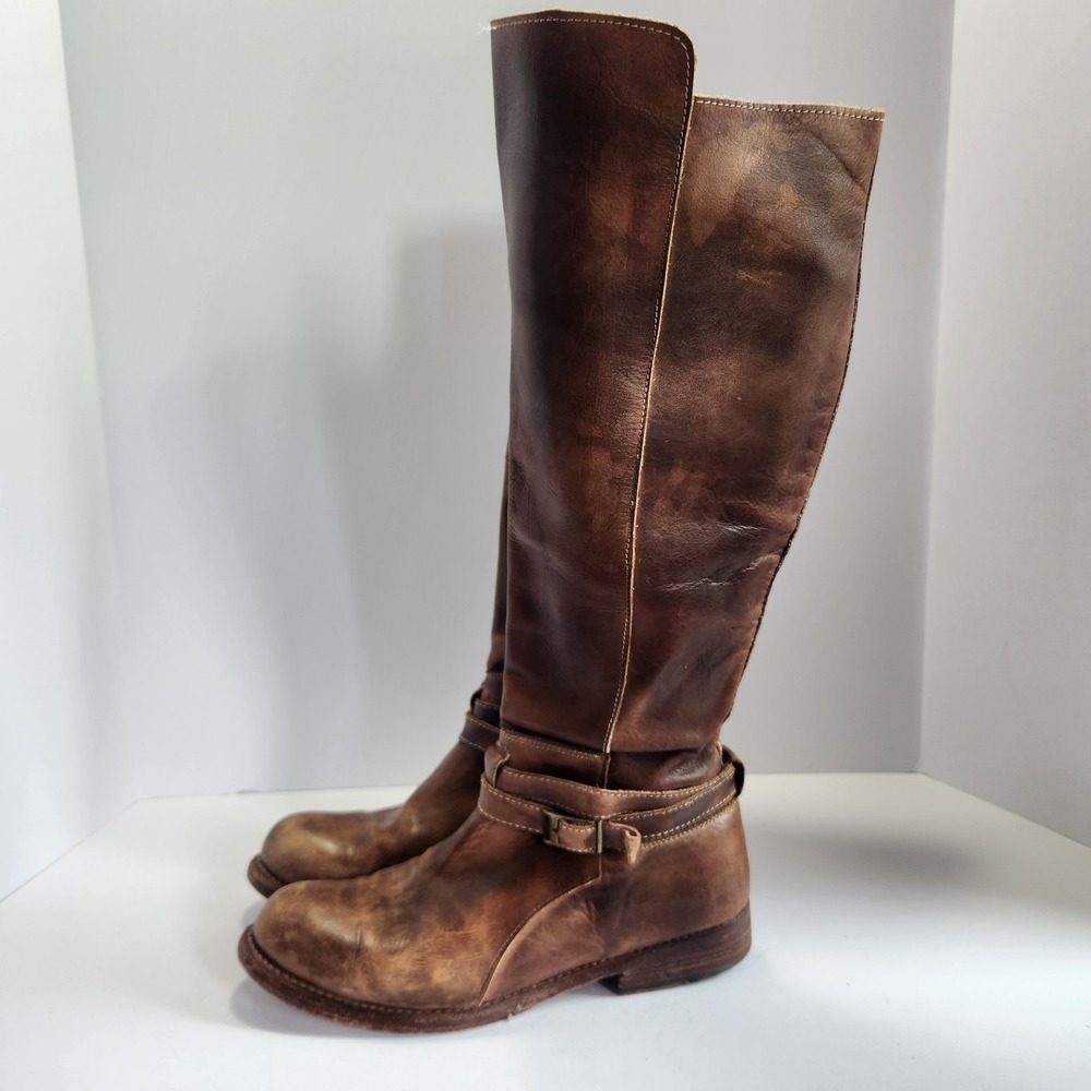 Bed Stu Women's Tall Brown Leather Casual Boots Size 8.5